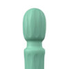 Standing front view of the Screaming O PrimO G-Spot Vibrator - Kiwi Mint visible only from the neck upwards